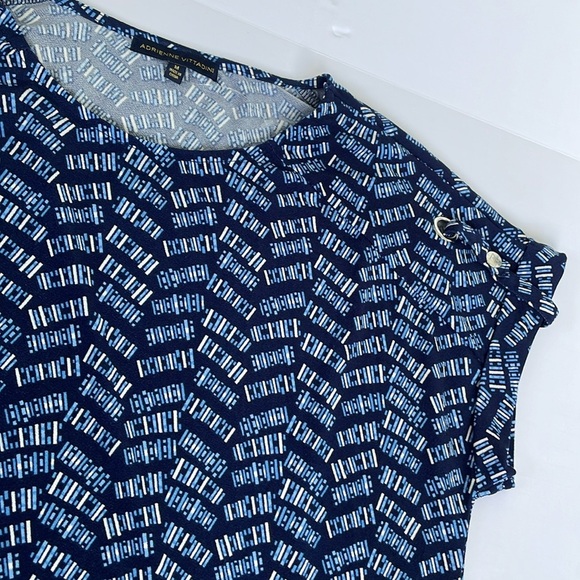 Adrienne Vittadini Medium Cap Sleeve Blouse - Picture 5 of 6